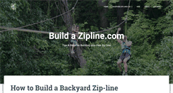 Desktop Screenshot of buildazipline.com