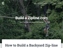 Tablet Screenshot of buildazipline.com